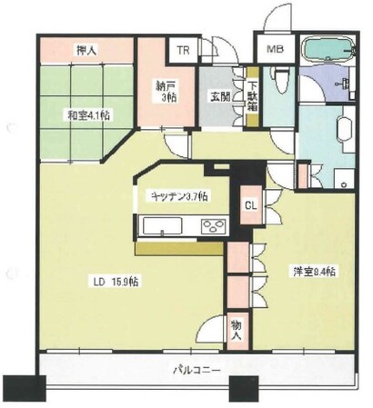 D’グラフォート神戸三宮タワーの物件間取画像